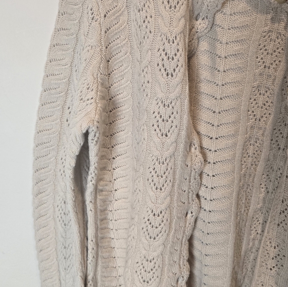 Lauren Ralph Lauren Women's Burton Tan Knit Cashmere Voyage II Sweater NWT - Picture 4 of 8